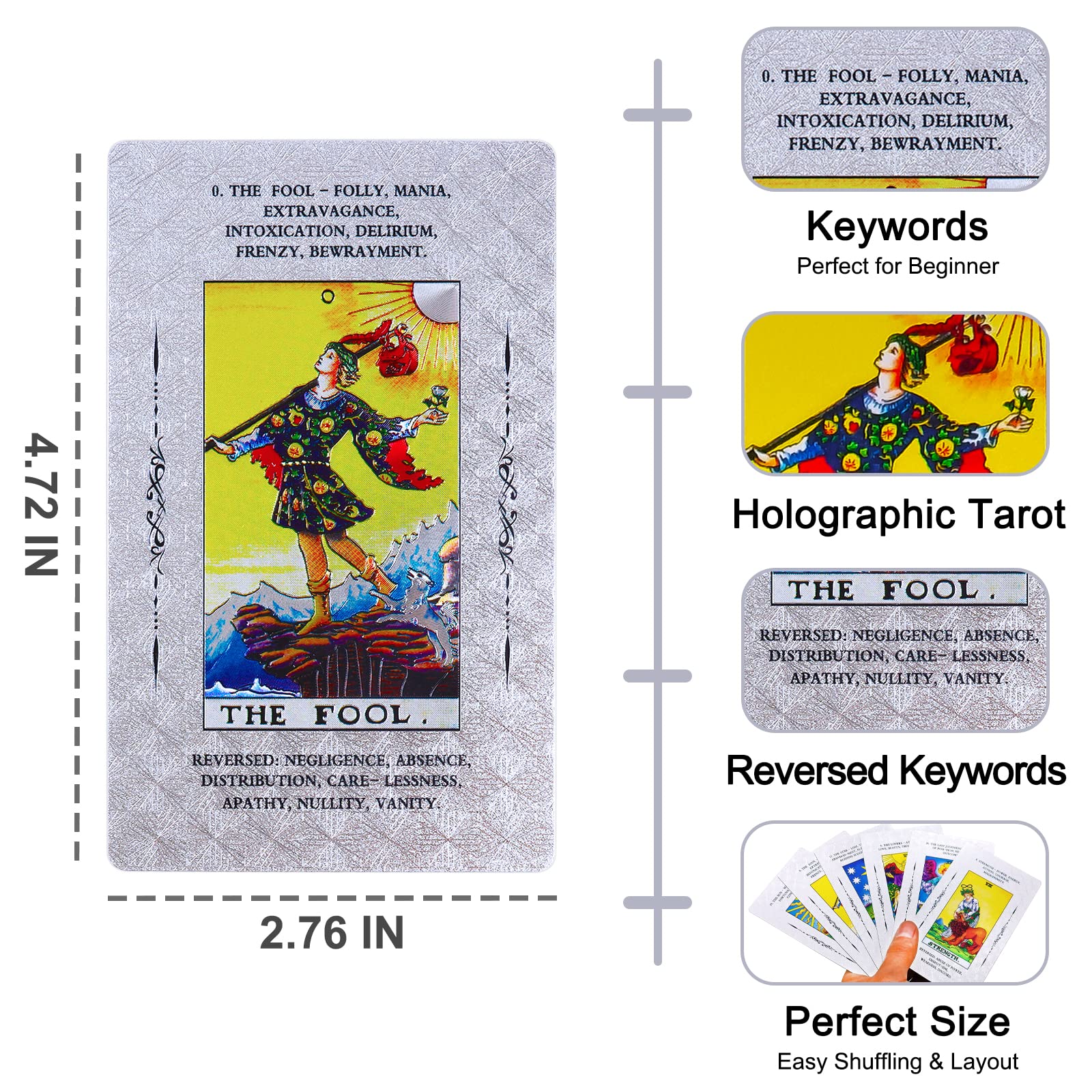 Amazon.co.jp: タロットカード 初心者向け 意味を込めた78個のタロット